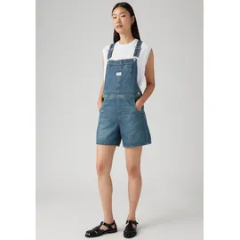 Levi's Levi's® Latzhose UTILITY SHORTALL Sommerhose im Five-Pocket Style blau S (36)