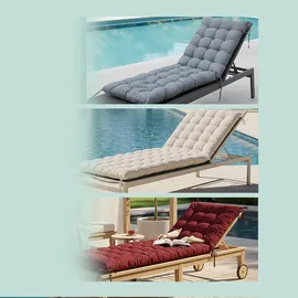 Relaxdays Bankauflage 190 x 70 x 8 cm rot 1 St.