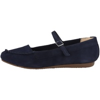 CLARKS Damen Freckle Bar Ballet Flat, Navy Suede, 36 EU