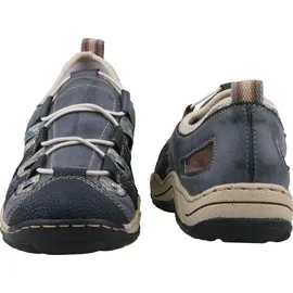 Rieker Damen Low-Top Sneaker L0561, Frauen Halbschuhe, lose Einlage,Turnschuhe,Laufschuhe,straßenschuhe,Strassenschuhe,blau (14),37 EU, / 4 UK