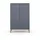 Andas Highboard ANDAS "Maryd", grau (grau, wotan eiche), B:80cm H:121cm T:41cm, MDF, Spanplatte, Sideboards, Highboard, Hochkommode mit Untergestell in Holzoptik