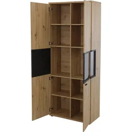 Hela Vitrine Atlanta 80 x 40 x 197 cm Braun
