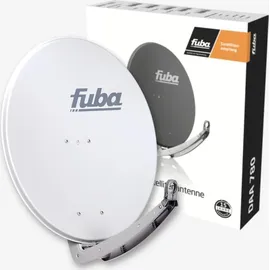PremiumX Satelliten-Komplettanlage Fuba DAA 780 G Satellitenschüssel Alu Grau 5/8 Multischalter LNB F-Stecker, 1 SAT 8 Teilnehmer