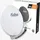 PremiumX Satelliten-Komplettanlage Fuba DAA 780 G Satellitenschüssel Alu Grau 5/8 Multischalter LNB F-Stecker, 1 SAT 8 Teilnehmer