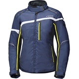 Held Silara, Textiljacke wasserdicht Damen Motorrad (Blue/Fluo Yellow,M)