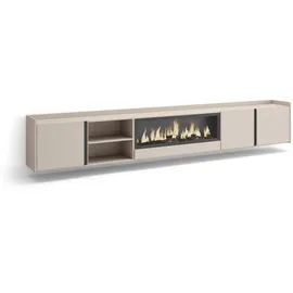 SKRAUT HOME Lowboard 315x50 cm Beige Holzwerkstoff