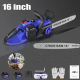 Dayplus - Akku Kettensäge 16 Zoll Bürstenlos Kettensäge Tragbar -Elektro-Säge diy +zubehör