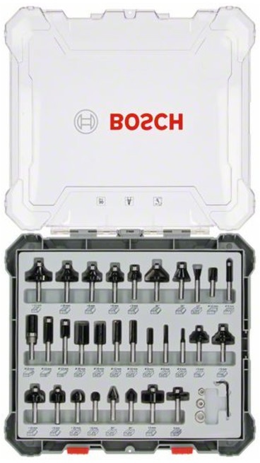 Bosch Fräser-Set 6-mm-Schaft 30-teilig