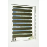 K-HOME Klemmfix Doppelrollo Andorra ohne Bohren Grün 70 cm