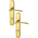 HOPPE Langschildgarnitur Istanbul M171/332P MS F71 SK/OL 78mm DIN