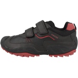 GEOX Jungen J New Savage Boy A Schuhe, Black Red, 25