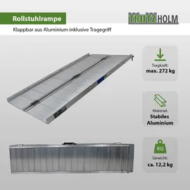 Trutzholm Rollstuhlrampe klappbar 152 cm grau Laderampe