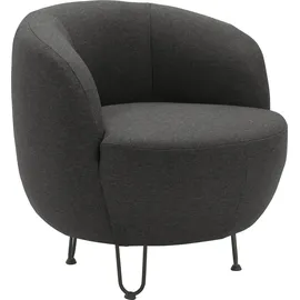 INOSIGN Sessel INOSIGN "Anjuli Lieferzeit nur 2 Wochen", grau, B:72cm H:72cm T:76cm, 100% Polyester, Sessel, Sessel, Runde Form, perfektes Einzelstück, Flausch oder Feinstruktur