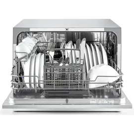 Klarstein Amazonia 6 Tischgeschirrspüler (freistehend, 550 mm breit, Silber)