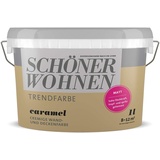 Schöner Wohnen Trendfarbe Wandfarbe 1 Liter Caramel matt