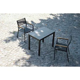 JAN KURTZ Lux Stapelsessel 49 x 49 x 84 cm schwarz