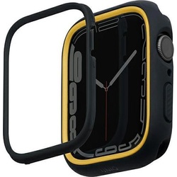 Uniq etui Moduo Apple Watch Series  4/5/6/7/8/SE 44/45mm czarny-musztardowy/midnight-mustard, Sportuhr + Smartwatch Zubehör, Orange, Schwarz