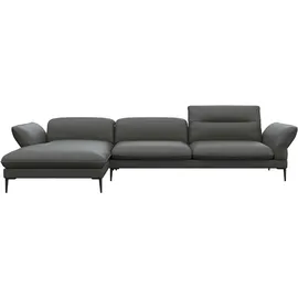 flexlux Ecksofa FLEXLUX "Salino, Funktionssofa mit Recamiere, Relaxsofa, Ecksofa", grau (warm mineral grau), B:340cm H:88cm T:182cm, Sofas, Ecksofa, Sofa mit Arm- und Kopfteil-Verstellungen, Kaltschaum & Stahl-Wellen