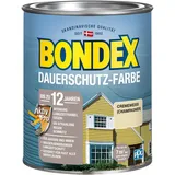 Bondex Dauerschutz Farbe Cremeweiß (Champagner) 0,75 L für 7 m2 | Hervorragende Farbstabilität | Wetter- und UV-Schutz - bis zu 12 Jahre | Seidenglänzend | Dauerschutzfarbe | Holzfarbe