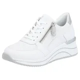 Sneaker in weiss/weiss silber Gr 41