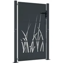 vidaXL Gartentor 105 x 155 cm Anthrazit/Stahl