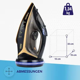 MPM Dampfbügeleisen MZE-26 schwarz/gold