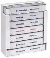 MED-COMFORT Tablettendispenser, weiß L-09209 , 1 Stück