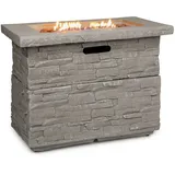 Blumfeldt Anafi Gas-Feuerstelle, Heizstrahler Gas mit 40.000BTU/13kW, Abdeckung, Edelstahlbrenner, Heizstrahler & Feuerstellen,