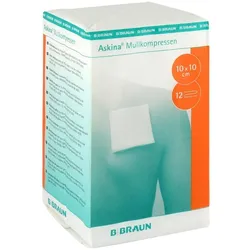 Askina Mullkompressen 10x10 cm 12fach unsteril