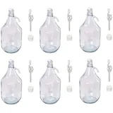 lilawelt24 5L Bügelflaschen Gärballon Glasballon Weinballon Bügelverschluss Flasche Weinflasche