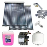 Solaranlage Solarpaket Solarthermie Warmwasser Heizung Röhrenkollektor 9,16m2