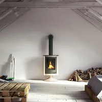 HS Flamingo Kaminofen MASTERFLAMME Piccolo II - creme - Creme