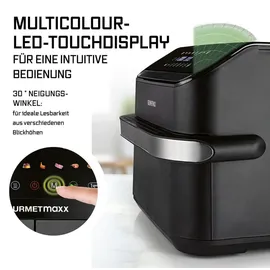 GOURMETmaxx Heißluftfritteuse Vario-Kammer 10 l schwarz
