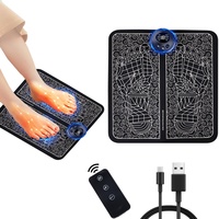 Tulov Fußmassagegerät, Faltbares EMS Fußmassagegerät mit 8 Modi & 19 einstellbaren Frequenzen, USB Fußmassagegerät elektrisches zur Durchblutung und Linderung von Muskelschmerzen