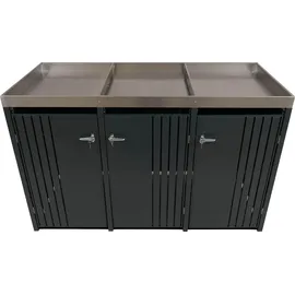 MCW Mülltonnenverkleidung O67 125 x 84 cm anthrazit