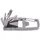Herbertz Multi Tool Edelstahl 10 Funktionen Karabiner-Verschluss