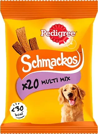 PEDIGREE Schmackos 144g - Hundeleckerlis (Rind, Huhn, Lamm, Ente) (Rabatt für Stammkunden 3%)