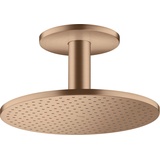 HANSGROHE Axor Kopfbrause 300 1jet mit Deckenanschluss, brushed red gold