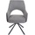 Mendler Esszimmerstuhl HWC-K30, K√ochenstuhl Lehnstuhl, drehbar Auto-Position, Stoff/Textil MVG ~ grau-dunkelgrau