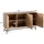 Wohnling Sideboard Braun 140 cm x 39 cm x 80 cm