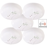 VisorTech Kohlenmonoxid-Melder mit Batterie, DIN EN 50291-1, 85 dB
