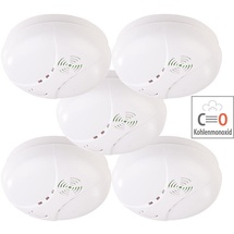 VisorTech Kohlenmonoxid-Melder mit Batterie, DIN EN 50291-1, 85 dB