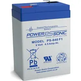 Powersonic PS 640 6V 4,5Ah Blei-Vlies Akku AGM Batterie