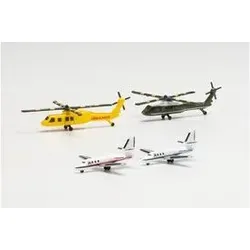 HERPA 535939 1:500 Helicopter and Bizjet Set