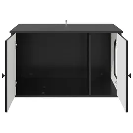 vidaXL Katzenhaus Schwarz 85 x 55 x 50,5 cm Holzwerkstoff