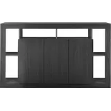 Home Affaire Sideboard HOME AFFAIRE "Rimini", schwarz (schwarz melamin holzstruktur), B:172cm H:102cm T:42cm, Sideboards, Sideboard, mit 3 Türen