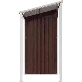 vidaXL Gartenhaus mit Schleppdach 2,77 x 1,10 m Braun