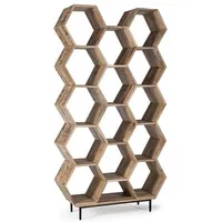 Casa Padrino Luxus Bücherschrank Braun / Schwarz 100 x