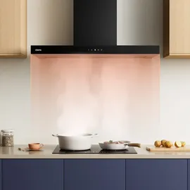 Ciarra A+++ 650 m3/h Dunstabzugshaube 90cm Wandhaube WIFI +APP & Touch Control VMB9102