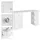 ML-Design Schreibtisch Computertisch Bürotisch mit Schubladen Ablage Regal 120x49x72 cm